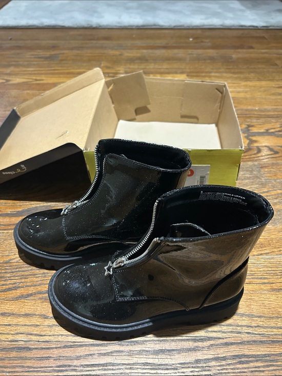art class Other - art class Black Patent Star-Zip Ankle Booties new with box